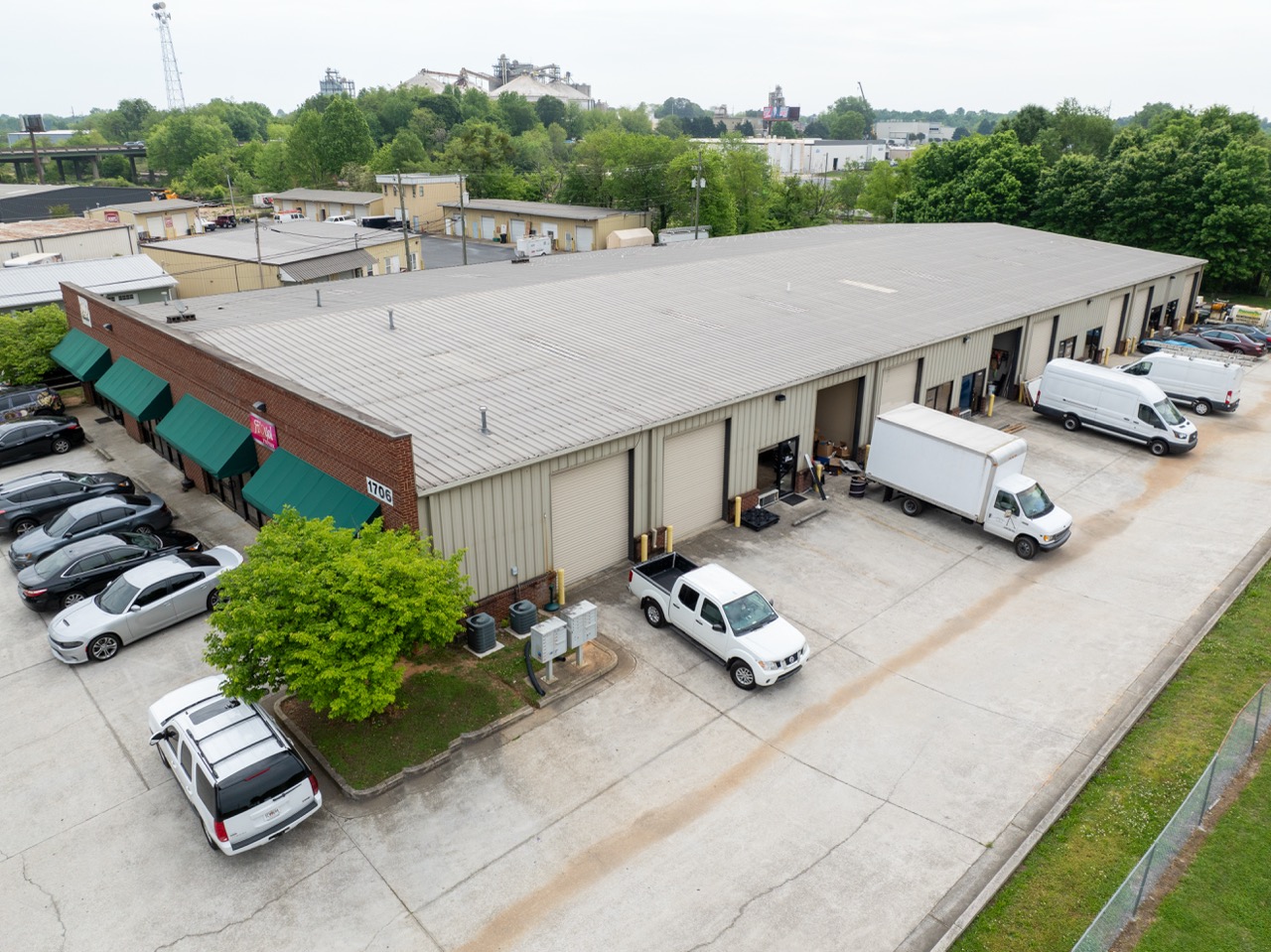 Gainesville Industrial aerial view