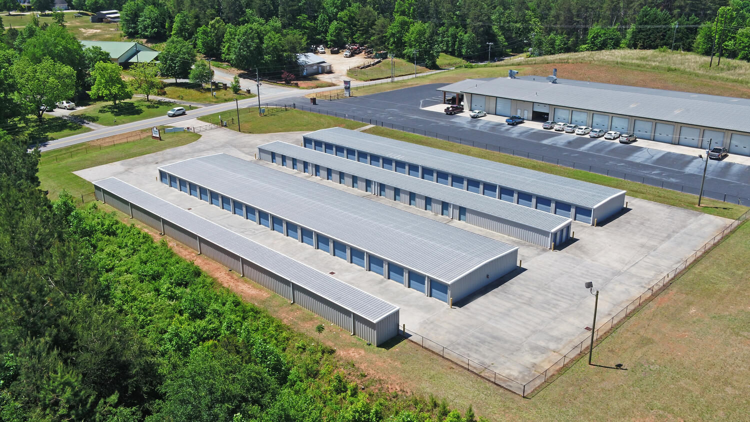 Toccoa Self Storage aerial view